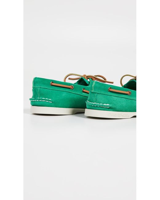 sperry top sider green sole