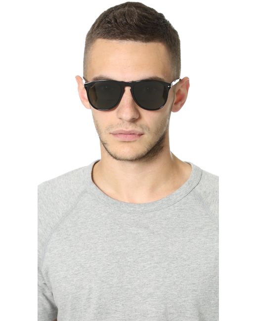 Lyst Persol Polarized Classic Sunglasses In Black For Men