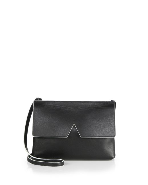 Vince Signature Collection Baby Crossbody Bag in Black | Lyst