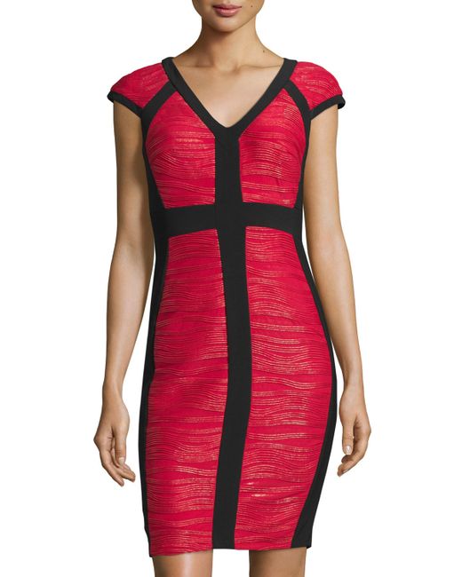 Black sheath dress with short sleeves sale online