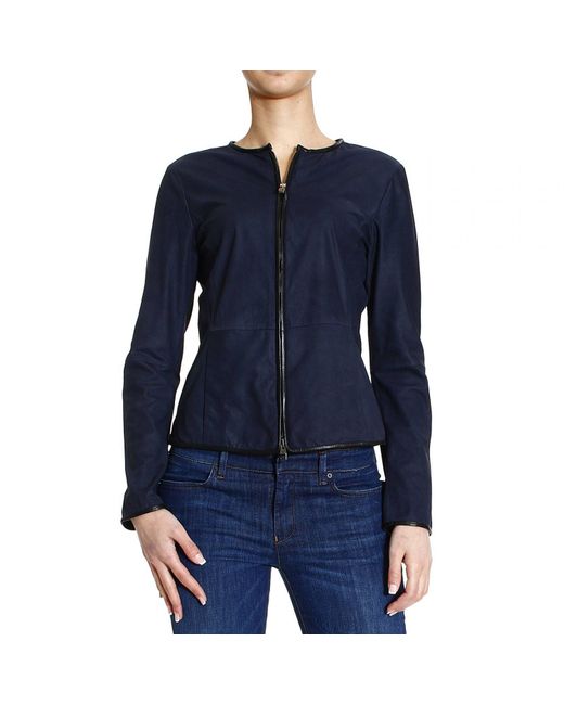 LEATHER JACKET EMPORIO leather jacket emporio: