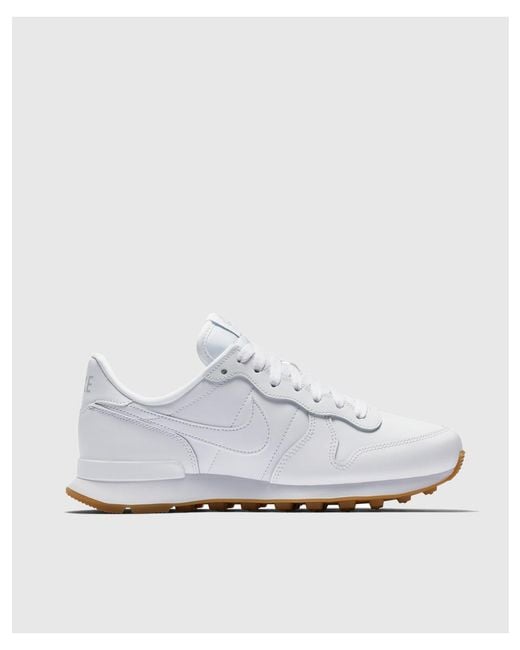 nike internationalist trainers in white nike internationalist trainers in white