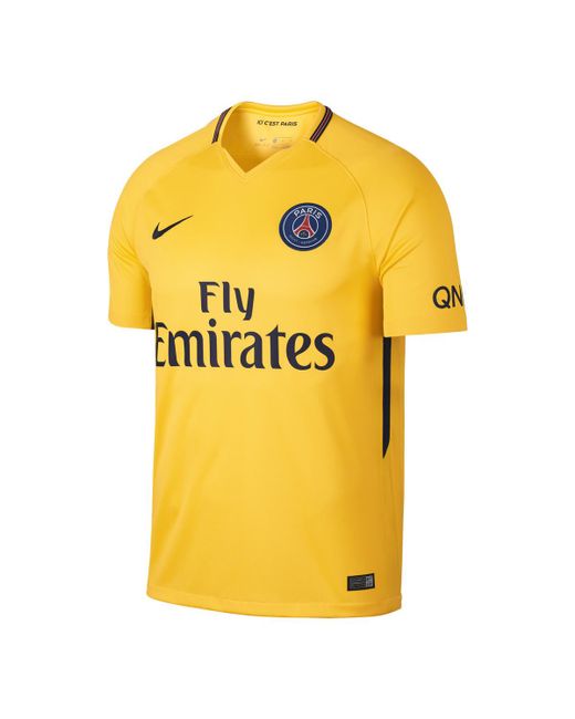 paris saint germain yellow jersey