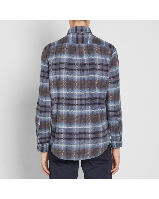 Lyst Portuguese Flannel  Iberia Pattern  Shirt  in Blue for 