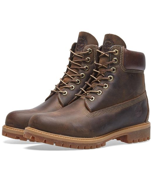 timberland heritage boots brown