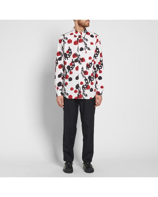 comme des garçons rose tattoo shirt in white for men save 41 lyst comme des garçons rose tattoo shirt in white for men save 41 lyst