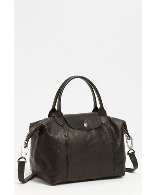 Longchamp Le Pliage Cuir Leather Bag Mount Mercy University