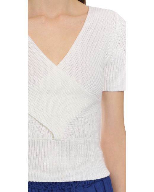 white merino jumper