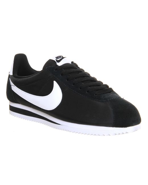 nike cortez mens black nylon