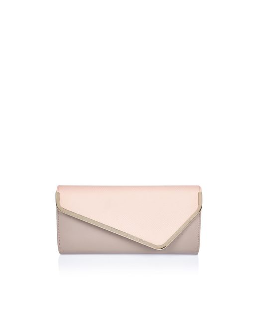 River island Light Pink Envelope Clutch Handbag in Pink | Lyst