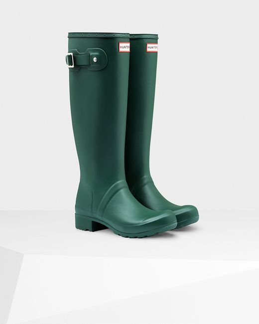Hunter Women's Original Tour Rain Boots in Green (HUNTER GREEN) | Lyst