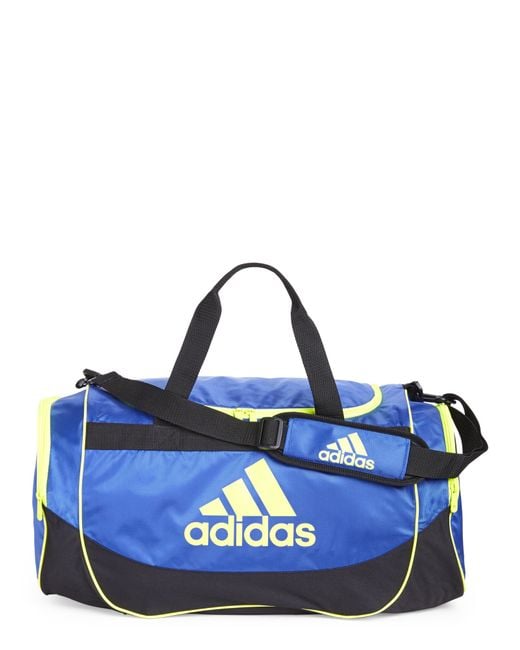 Adidas originals Blue & Black Defense Medium Duffel Bag in Blue for Men - Save 45% | Lyst