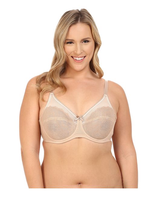 Wacoal Retro Chic Full Busted Underwire Bra In Natural Lyst