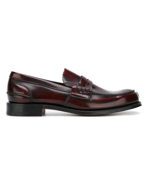 Lyst - Church'S Gradient Effect Loafers in Red for Men