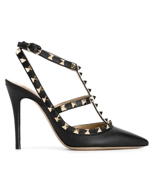 Valentino 'rockstud' Pumps in Metallic | Lyst