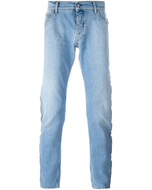 mens side stripe jeans