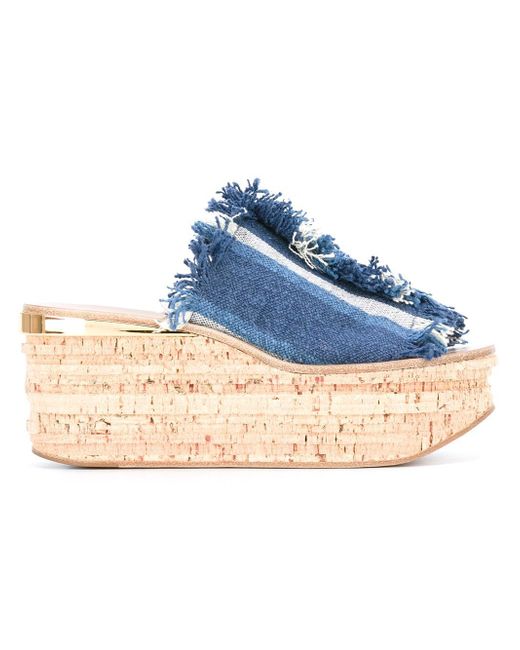 chloe denim sandals