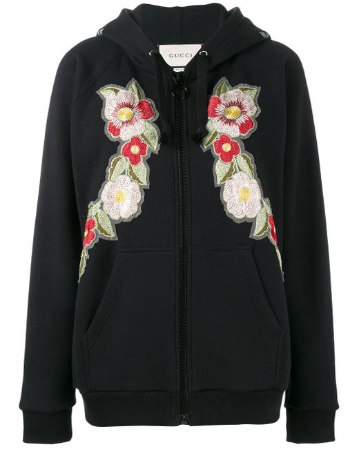 Gucci Cotton Sweatshirt With Zip in Black - Save 25% | Lyst