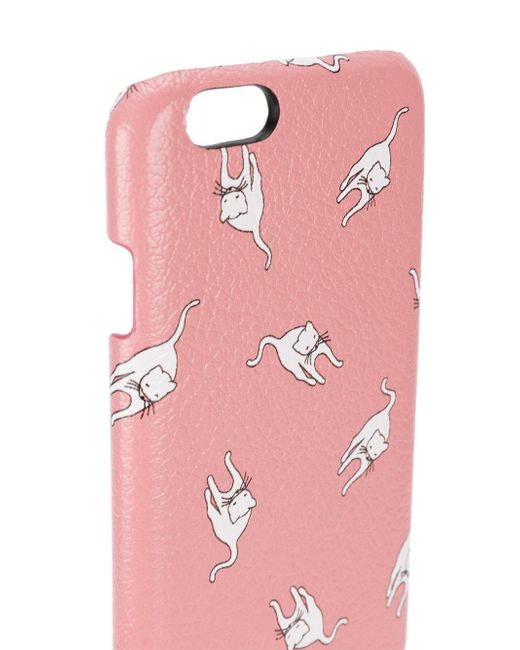 miu miu cat print iphone 6 in pink lyst miu miu cat print iphone 6 in pink lyst