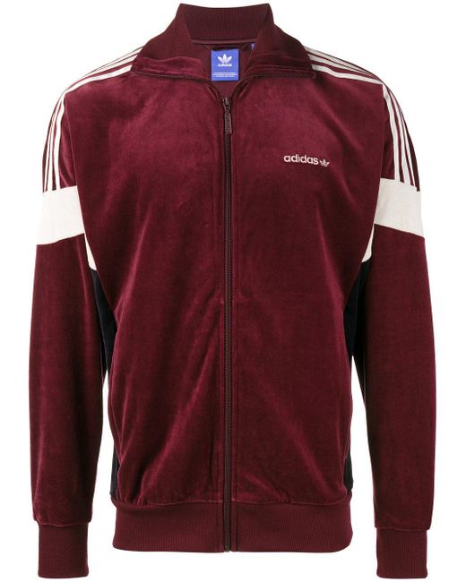 Adidas Clr84 Velour Track Jacket in Purple for Men - Save 39% | Lyst