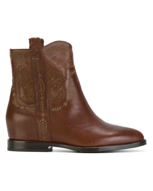 ash colorblock ankle boots