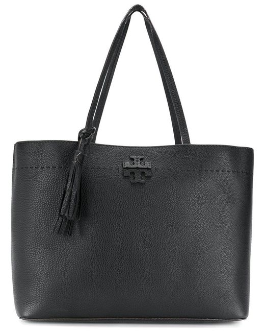 Tory burch Mcgraw Tote in Black - Save 1% | Lyst