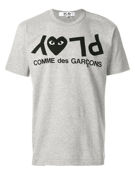 Play comme des garçons Play T-shirt in Grey for Men | Lyst