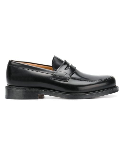 Lyst - Church'S Low Heel Loafers in Black for Men