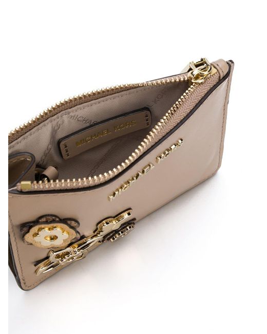 Michael Michael Kors Logo Plaque Coin Purse Lyst