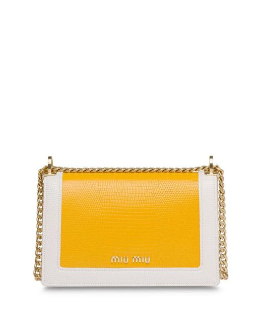 miu miu dahlia bag yellow