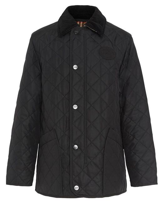 Lyst Burberry Diamond Quilted Thermoregulated Barn Jacket In Black For Men 6585