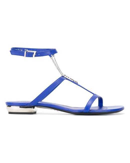 Lyst La  Perla  Flat Sandals  Shoes  Women in Blue Save 44 