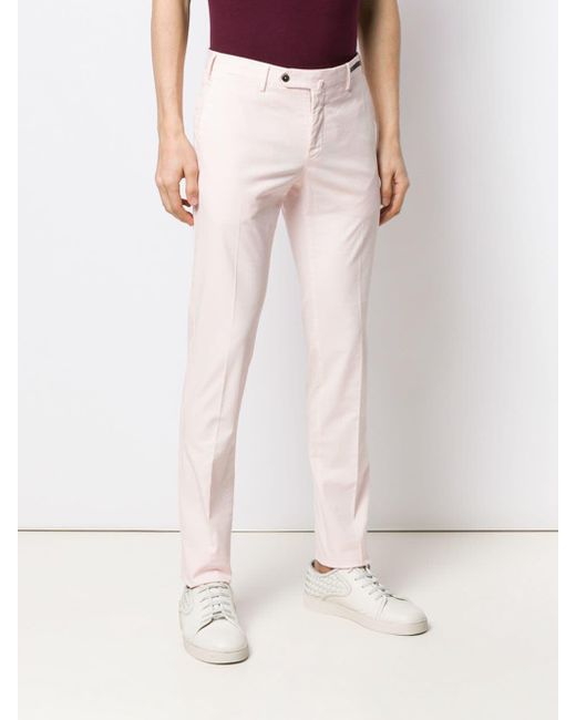 PT01 Light Pink Chinos in Pink for Men - Lyst