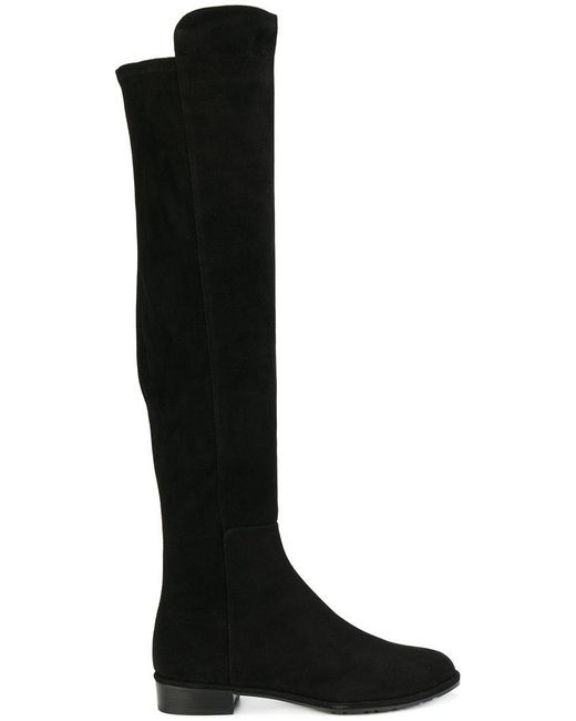 Lyst - Stuart Weitzman Allgood Over The Knee Boots in Black