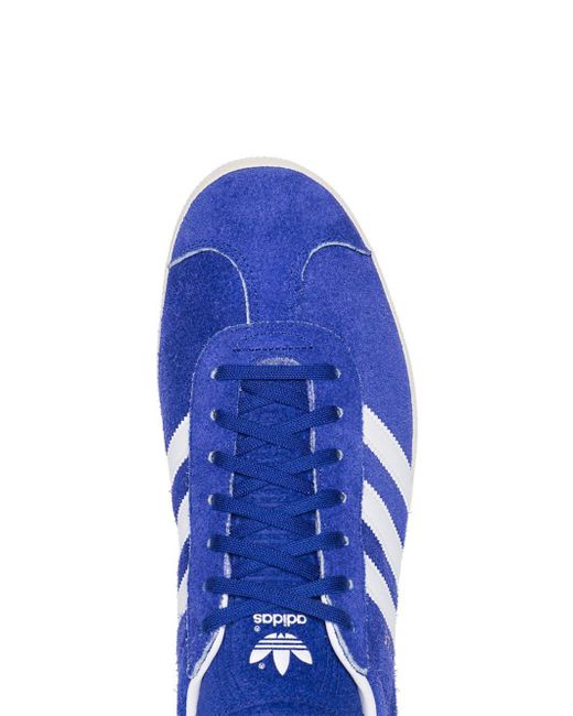 Lyst - adidas Electric Blue Gazelle Low-top Suede Sneakers in Blue for Men
