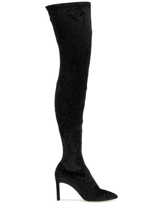 ladies thigh length boots