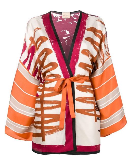 Erika Cavallini Semi Couture Kimono Style Jacket in Orange - Lyst