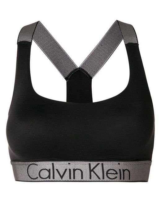 Calvin klein Lightly Lined Bralette in Black - Save 15% | Lyst