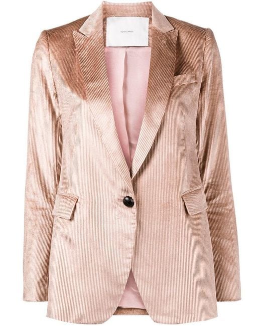 Adam lippes Boyfriend Silk Corduroy Blazer in Pink - Save 78% | Lyst