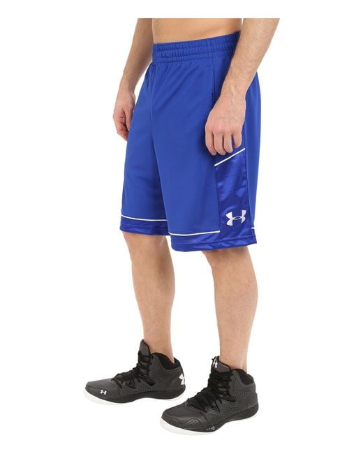 Under armour Ua Baseline Basketball Shorts in Blue for Men Lyst