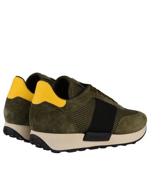 moncler suede mesh runner