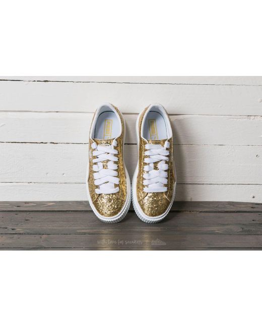 puma basket platform glitter puma basket platform glitter