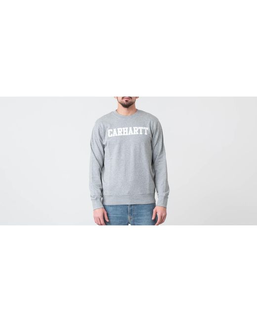 Download Lyst - Carhartt WIP Carhart Wip College Sweat Grey Heather ...