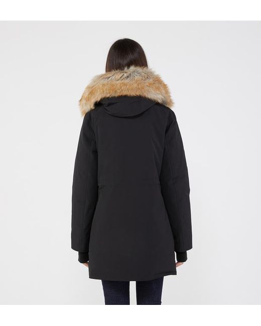 À Fourrure Effet Et Duvet Lyst Rembourrée De Capuche Plumes Parka qwYBzYA