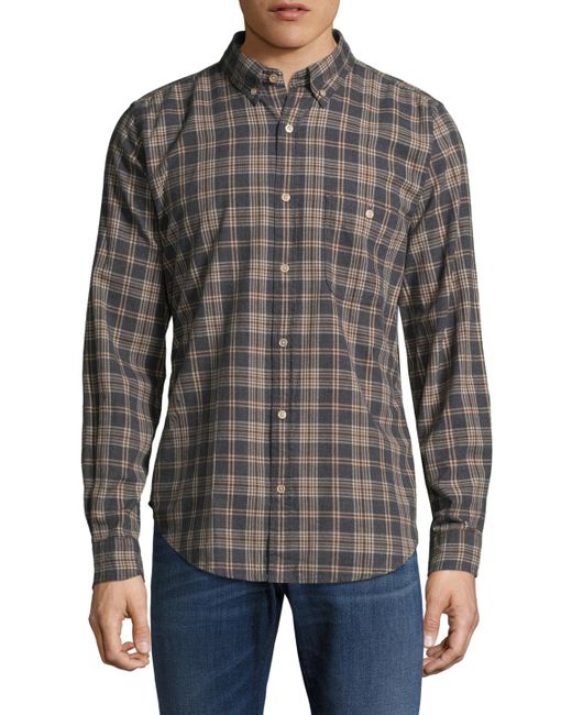 7 for all mankind Oxford Cotton Sportshirt for Men | Lyst