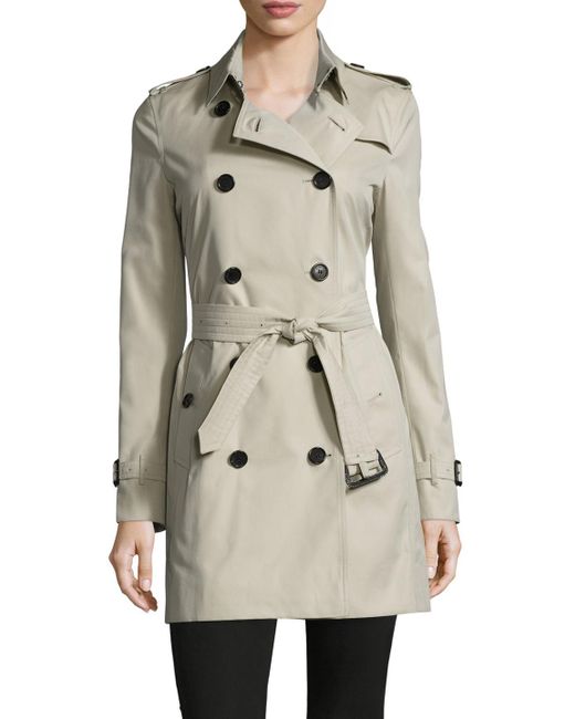 Lyst - Burberry The Kensington – Mid-length Heritage Trench Coat in Natural