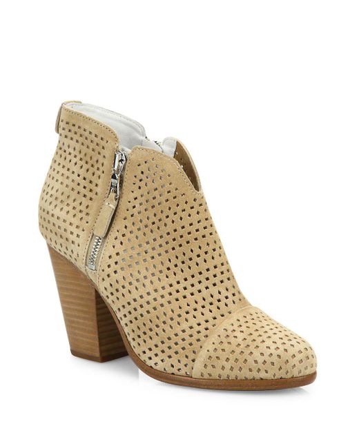 rag and bone perforated booties