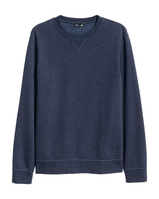 H&m Sweatshirt in Blue for Men | Lyst
