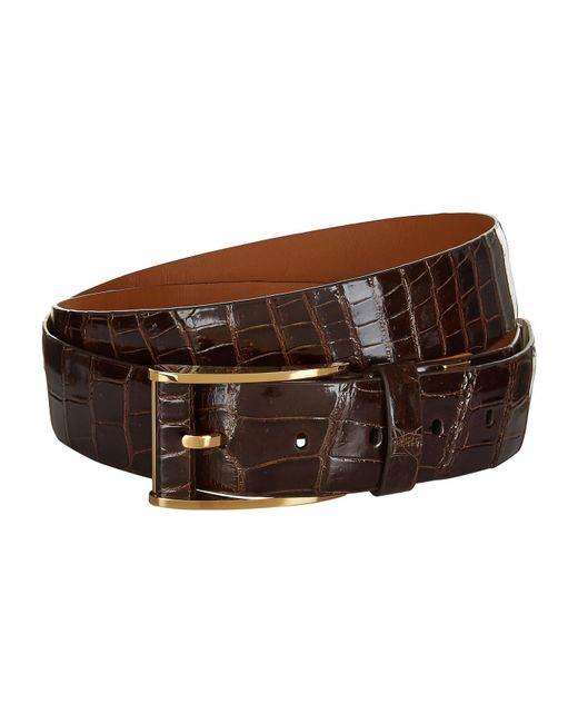 Lyst Zilli Crocodile Skin Belt in Brown for Men Save 2