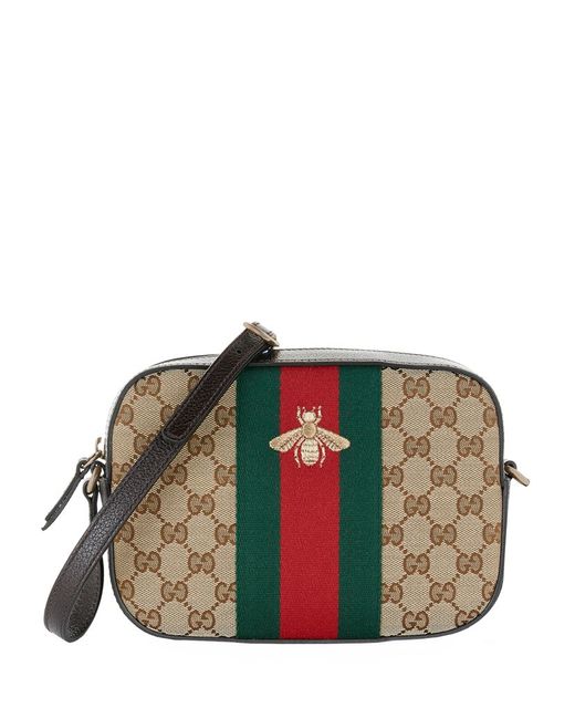 Gucci Original Gg Canvas Camera Bag in Brown for Men | Lyst